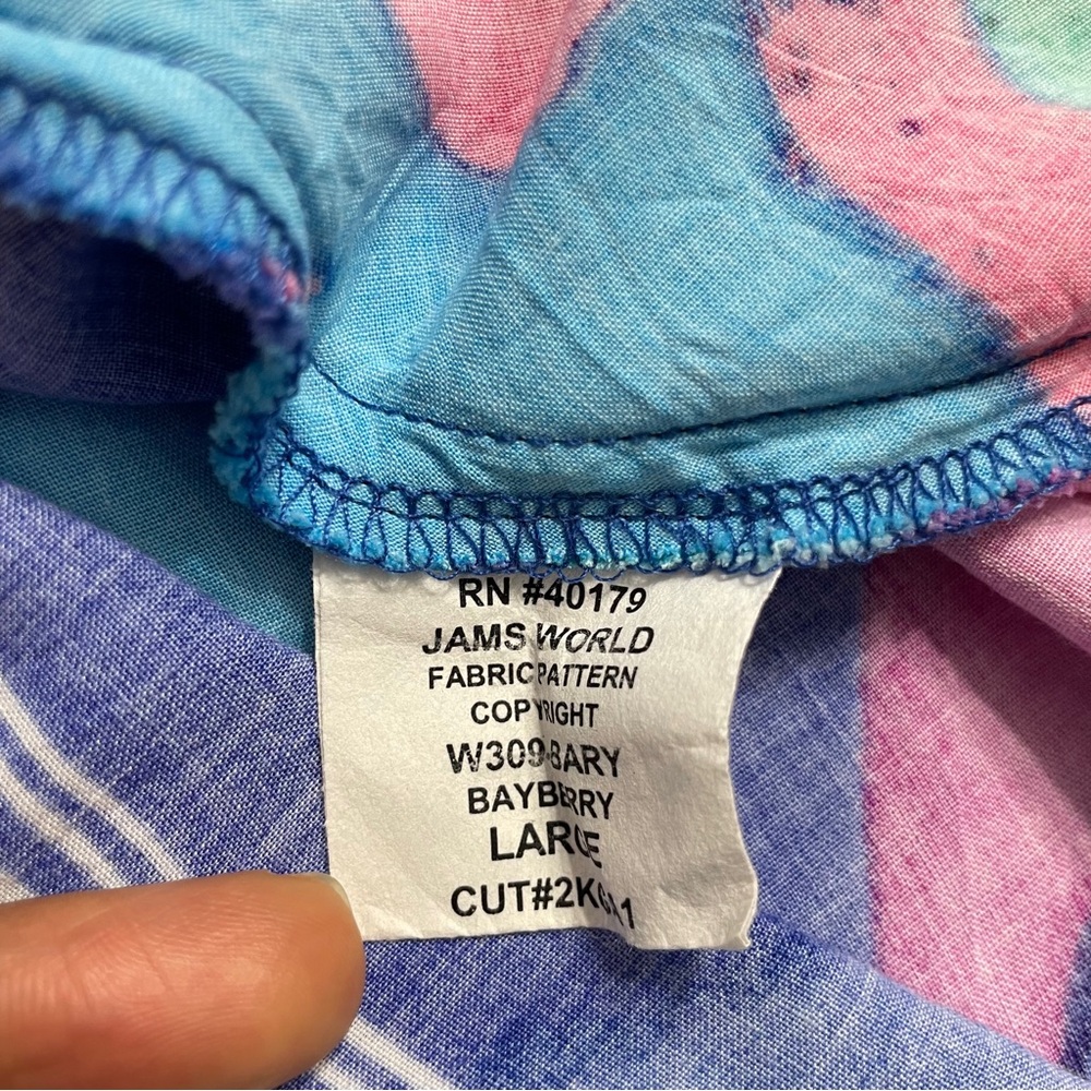Jams World Barry Bayberry Dress Size L colorful sleeveless floral print - Picture 10 of 11